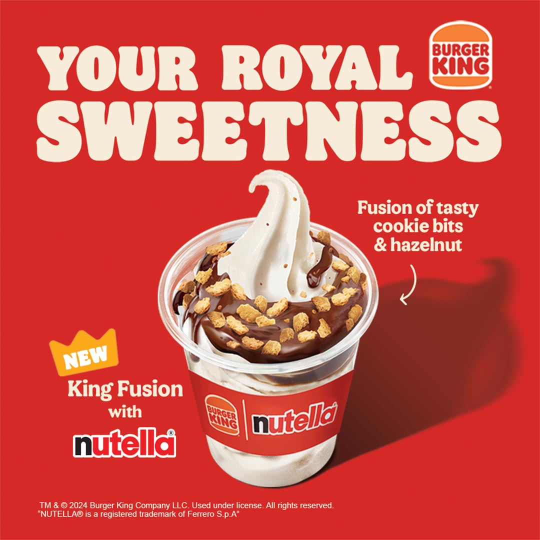 Save room for dessert! Burger King partners with Nutella for new