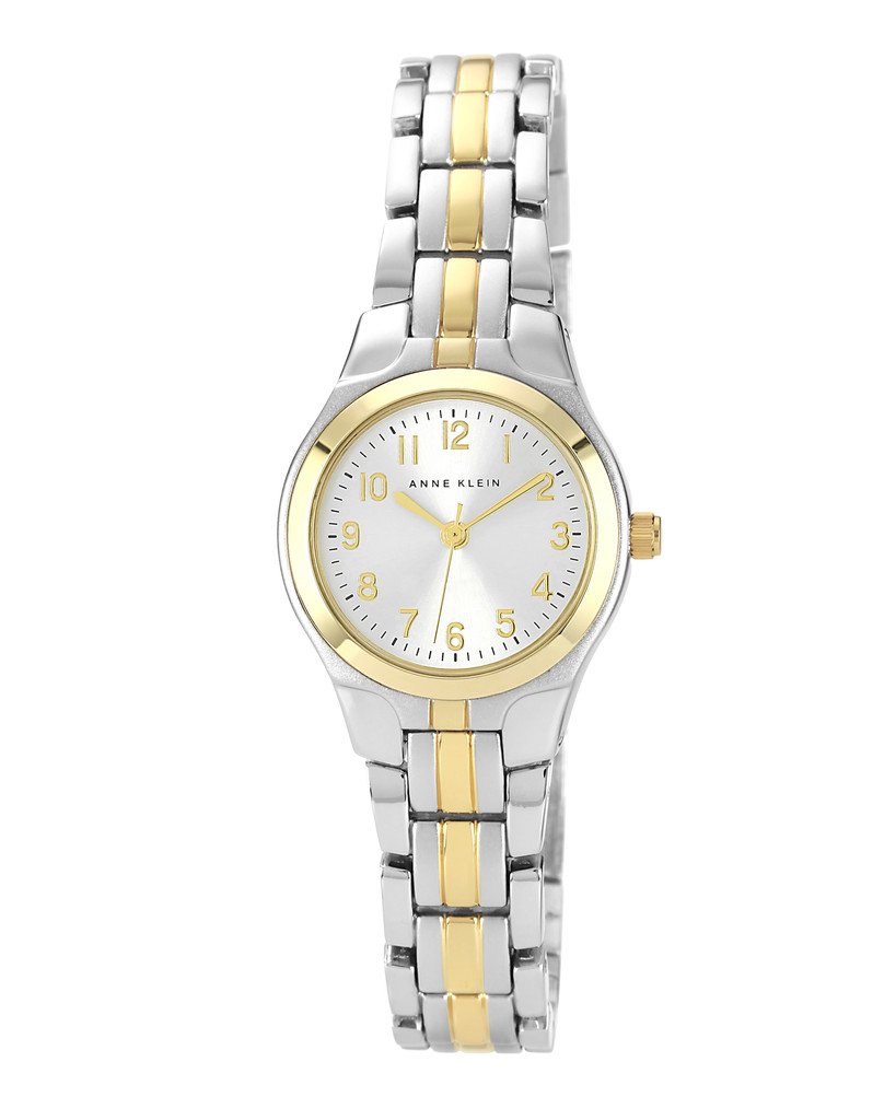 Anne Klein Silver & Gold Round Watch 